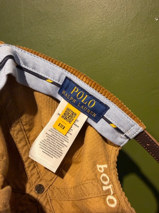 Polo by Ralph Lauren Tan Corduroy Cap